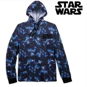 NEW Disney Star Wars Our Universe Galaxy Print Pullover Hoodie Sweatshirt XXL